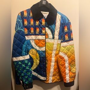 CASABLANCA PAYSAGE QUILTED POLY SATIN HUNTING JACKET *BRAND NEW, NEVER WORN*